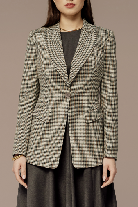 Жакет Однобортный 4 деталь